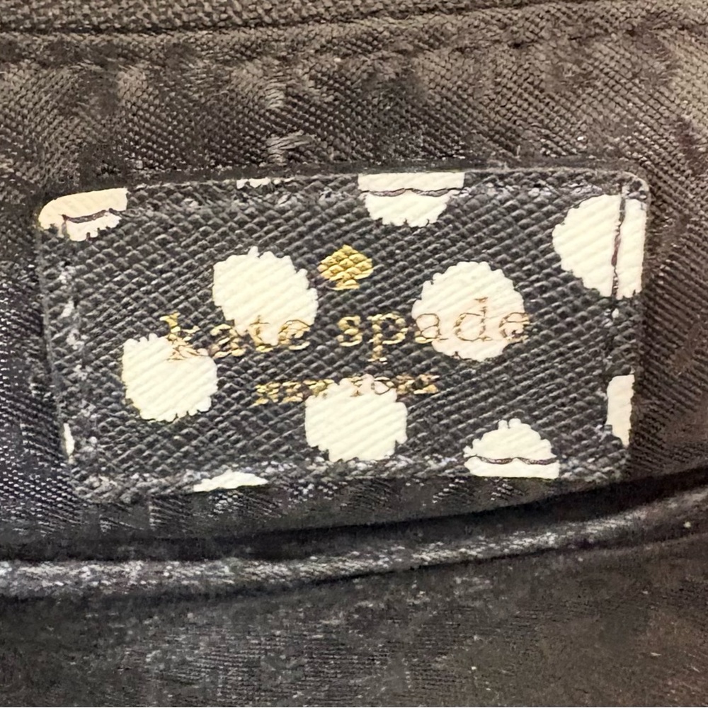 Kate Spade New York Polka Dot Mini Backpack Purse Gold Designer Everyday Purse - Picture 7 of 8
